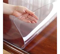 HeavyDu C PVC Tablecloth 1.5mm Thick Waterproof Cover WipeClean Dining Protector for Kitchen Patio Indoor & Outdoor (30x220cm11.81x86.61in)