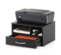 HeavyDu Desktop Printer Stand with Der A3A4 Paper Sto Rack for Office Black Printer Shelf for Fax Machines and Desk nizat