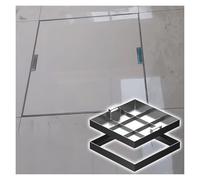 HeavyDu Stainless Steel Manhole Cover with Handle 95x95cm (37.4x37.4in) Waterproof Ideal for Tile & Cement Flo Easy Access for Maintenance
