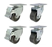 HeavyDuty 15Inch Swivel Casters with Plate400kg Load Capacity Durable Cast Iron Wheels for Furniture HeatResistant Perfect for Industrial Applications