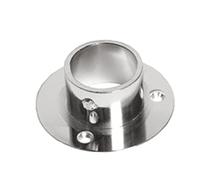 HeavyDuty 25mm OR 32mm Dia-Meter Hanging Rail Tubing System for Wall, Floor, Ceiling, Roof and Walk-in Wardrobe Chrome Tubing System (HD 25mm Wall Floor Socket)