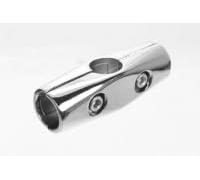 HeavyDuty 25mm OR 32mm Dia-Meter Hanging Rail Tubing System for Wall, Floor, Ceiling, Roof and Walk-in Wardrobe Chrome Tubing System (4 Way Straight, 32MM)