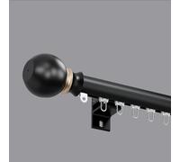 HeavyDuty 2in1 Wall Mount Curtain Rod & Track 300cm/9.8ft Roman Curtain Pole for Living Room Bedroom Room Divider Easy Install Durable Design