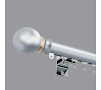 HeavyDuty 2in1 Wall Mount Curtain Rod & Track System 1.5m (4.9ft) for Living Room & Bedroom Versatile Room Divider Durable Curtain Poles