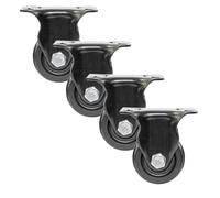 HeavyDuty 2Inch Nylon Caster Wheels for Furniture4 Pack Low Center of Gravity Wide Wheel Design Perfect for Trolleys and Workbenches Smooth Rolling.