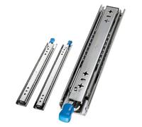 HeavyDuty 3Fold Drawer Slides - Full Extension Ball Bearing Rails - Locking Mechanism - 1450mm Length - Smooth Glide & Durable Design for Heavy Loads