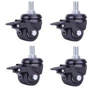 HeavyDuty 4X Swivel Caster Wheels for Furniture M12 25mm Threaded Rod 600kg (1323 LB) Load Capacity Durable and Sturdy Replacement Wheels