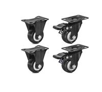 HeavyDuty 5" Castor Wheels with Brakes4Pack Industrial Swivel Caster for Easy Furniture Movement on All Floor TypesPerfect Replacement for Carts and Tables