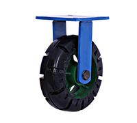 HeavyDuty 8in Industrial Caster WheelsBlack AntiSkid Rubber Furniture Tires with Durable Tread for Optimal Mobility & StabilityPerfect for Heavy Loads