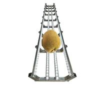 HeavyDuty ABS Conveyor Roller Metal Structure Unloading System 40x250cm NonSplice Stainless Steel Rack Durable Plastic Wheels for Efficient Material Flow