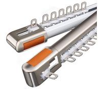 HeavyDuty Aluminium Curtain Track Set Sliding Room Divider Curtain Rails Adjustable 0.7m/1m/6m White Top Perfect for Home & Office Privacy Solutions