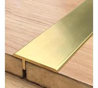 HeavyDuty Brass TShaped Floor Transition Strips 2.5×100cm Edging Trim Durable Seam Binder for Wood Floors Threshold Ramp Reducer Perfect for Home Renovation