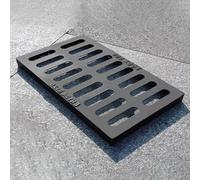 HeavyDuty Cast Iron Drainage Grate for Outdoor Courtyards Rectangular Basement Floor Drain Cover Removable Gutter Drain Grate to Block Debris (50x30x3cm/19")