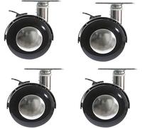 HeavyDuty Caster Wheels 4Pack Nylon Furniture Casters 2Inch Office Chair Wheels Dual Swivel Casters 100 kg Load Capacity Replacement for Cribs Carts Sofas (C pe)