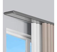 HeavyDuty Ceiling Curtain Track System15.1ft Double Sliding Rails for Wall MountAdjustable Length 319ftIdeal for Privacy Curtains (Gray)