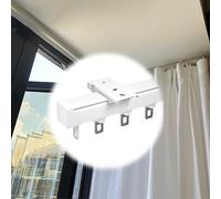 HeavyDuty Ceiling Curtain TrackWallMounted Room Divider RodsCeiling Installation for CurtainsWhite TopMount Curtain Guiding Rail (3m)