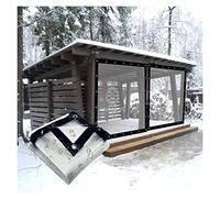 HeavyDuty Clear Tarp with Grommets Waterproof Outdoor Cover for Rain Snow & WindIdeal for Pergola Patio Porch Camping 16x11ft (5x3.5m)