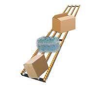 HeavyDuty Conveyor Roller Loading Dock Slides for Commercial Truck Trailers & Warehouses (W 40cm/16in L 2m/6.5ft)