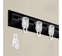 HeavyDuty Curtain Tracks for Ceiling & Wall Mounting 1Track Room Divider Rods Black 4.6m/15.1ft Ideal for Bedroom Living Room & Shower Curtains