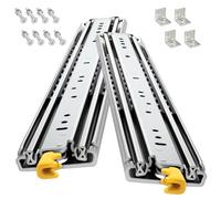 HeavyDuty Drawerwith Lock 220kg Capacity Full Extension 1 Pair 15002000mm Length 76mm WidthYellow 1300mm/52in for Smooth Gliding.