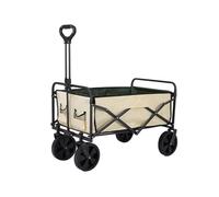 HeavyDuty Foldable Camping Trolley150kg Capacity DoubleLayer Ox Fabric 70x45x39cmIdeal for Outdoor Festivals & Activities Green Utility Cart