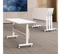 HeavyDuty Folding Conference Table with WheelsCommercialGrade Mobile Training Desk for Offices Event Halls & Education Large Rectangle Design SpaceSaving Solution