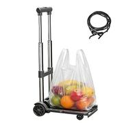 HeavyDuty Folding Hand Cart 100kg Load Capacity with ble WheelsIdeal for Travel Airport Shopping Groceries Garage UseVersatile and Convenient!