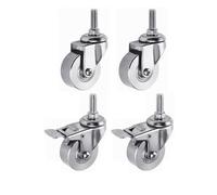 HeavyDuty Furniture Caster Wheels 4Pack Swivel Nylon and Stainless Steel Versatile for Furniture Trolleys Ideal for Various Surfaces and Applications