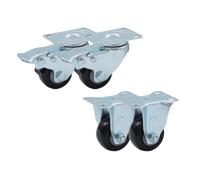 HeavyDuty Furniture Caster Wheels with Brakes4Pack Silent Rolling Casters for Coffee Tables Indoor & Outdoor Use Durable and Sturdy Furniture Rollers