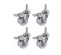 HeavyDuty Furniture Casters 4Pack Nylon & Stainless Steel Swivel Wheels Ideal for Furniture Trolleys Versatile Use for Various Applications