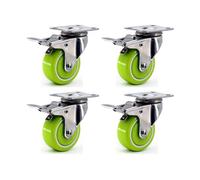 HeavyDuty Furniture Casters Set of 4 Nylon & Stainless Steel Swivel Wheels Versatile for Furniture Carts & Various Applications Durable & Easy to Use