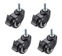 HeavyDuty Furniture Casters4Pack 1.5" (40mm) Swivel Wheels 200kg Capacity Durable Rubber Trolley Rollers with Screw Mount Ideal for Easy Mobility & Protection.