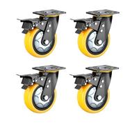 HeavyDuty Furniture Wheels 4Pack Universal Casters with Polyurethane Ideal for Office & Home Use Smooth Rolling on Various Floors Enhance Mobility & Save Energy