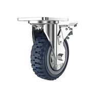 HeavyDuty Industrial Caster Wheels4" Swivel Furniture Casters with Brake Load Capacity 450kg Silent Operation OffRoad Type Perfect for Trolleys and Equipment