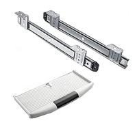 HeavyDuty Keyboard Drawer Slide 50cm Width Adjustable UnderDesk Keyboard Extension Telescopic Ra for Smooth Operation SpaceSaving Design Easy Installation