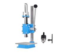 HeavyDuty Manual Leather Punching Machine350lb Pressure LaborSaving Spring 6.3in Max Height Belt Hole Puncher for DIY Leather CraftsBlue