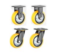 HeavyDuty Polyurethane Office Chair Casters Set of 4 MediumDuty Universal Wheels for All Floor Types Enhance Mobility & Save Energy in Your Workspace