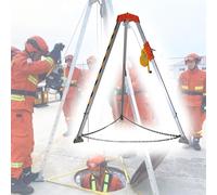HeavyDuty Portable Tripod with Fall Arrest and SelfLocking System Confined Space Rescue Kit for Mining Well Access and Safety Operations
