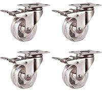 HeavyDuty Replacement Wheels Swivel Plate Casters Universal Stainless Steel Wheels for Carts and Furniture Durable and Versatile Casters for All Applications