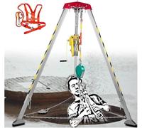 HeavyDuty Rescue Tripod Fire Safety Tripod for Confined Spaces Lifting and Rescue Equipment for Sewer/Trench Work Ideal for Cable Installation and Emergency Response.