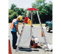 HeavyDuty Rescue Tripod Kit for Confined Spaces Industrial Fall Protection Equipment Sewer Lifting Safety Brackets Durable Rescue Gear for Emergency Situations