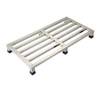 HeavyDuty Stainless Steel Pallet Racks for Cargo Storage MoistureProof Floor Stands for Warehouses Garages Kitchens & Shops (60x100x10cm)