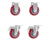 HeavyDuty Swivel Casters 3" 4" 5" with Brake Durable Industrial Wheels WearResistant High Load Capacity for Easy Maneuverability