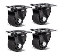 HeavyDuty Swivel Casters with Dual Bearing Industrial Plate4 Universal Replacement Wheels 75mm for Work Carts Cabinets Planters Equipment