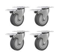 HeavyDuty Swivel CastersSet of 4 Industrial Wheels with Brakes for Carts Furniture Legs Workbenches and ShelvesDurable and Versatile for All Your Mobility Needs