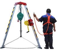 HeavyDuty Tripod Fall Arrest System 1200lb/1800lb Emergency Rescue Device Fall Protection for Confined Spaces Safety Lifting Equipment for Rescue Operations