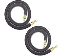 HeavyDuty Velvet Stanchion Rope with Gold Hooks2ft Queue Control Barrier for Hotels Museums Theaters EventsDurable Crowd Management Solution