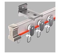 HeavyDuty Wall Mount Bendable Curtain Track System Flexible Sliding Rail for LShape/UShape/Trapezoid Windows Durable Curtain Rod for Smooth Operation
