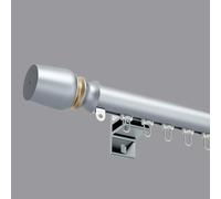 HeavyDuty Wall Mount Curtain Poles 2in1 Roman Rod & Track 3.6m/11.8ft for Living Room & BedroomVersatile Room Divider Curtain Rails