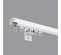 HeavyDuty Wall Mount Curtain Poles 2in1 Roman Rod & Track System 1.7m (5.5ft) for Living Room Bedroom Room DividerVersatile Curtain Rails